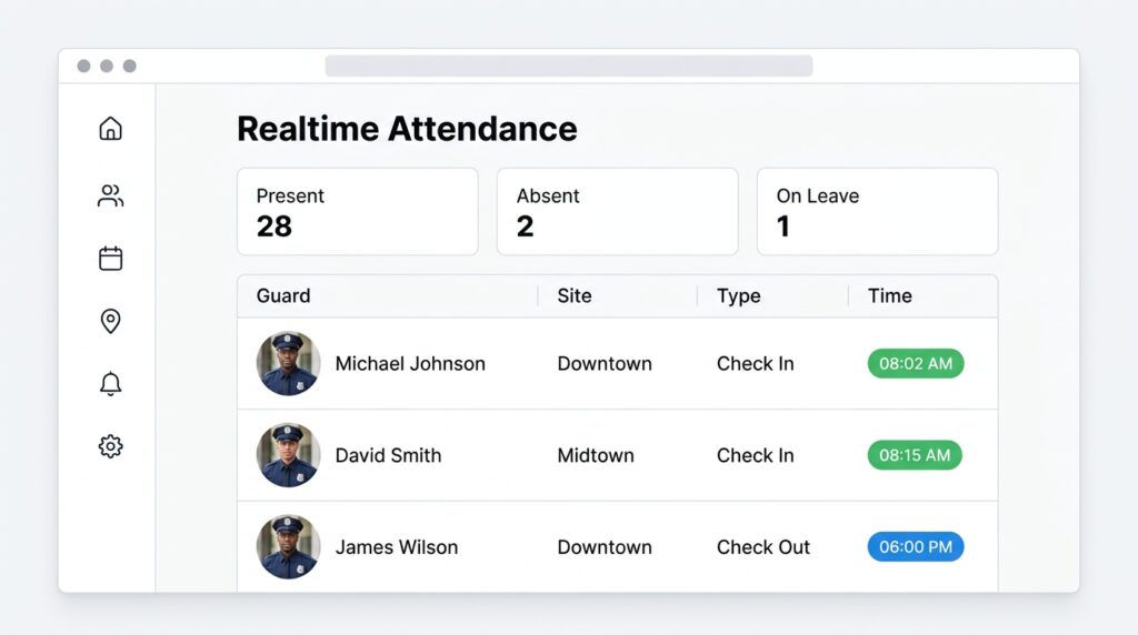 Check Attendance in Realtime